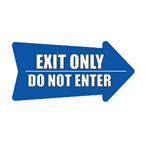 Exit Only decal Exit Only decal