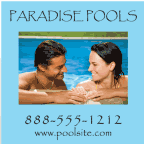 Paradise pools floor decal