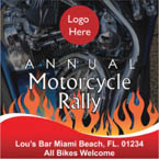 Motorcycle Rally Window Decal Motorcycle Rally Window Decal