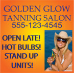 Tanning Salon Window Decal Tanning Salon Window Decal