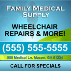 Medical Supply Window Decal Medical Supply Window Decal