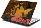 Brown Butterfly Laptop Skin