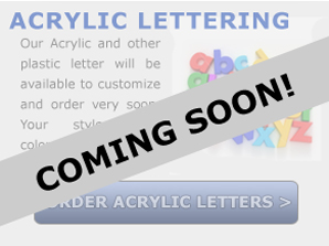 Preview of Acrylic Lettering Option