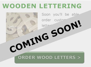 Preview of Wooden Lettering Option