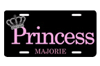 Customized Princess License Plate