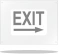 Gray OSHA Exit Signs