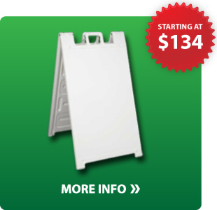 Plastic frame sidewalk sign kit info