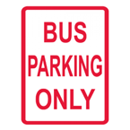 Bus Parking Sign