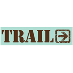 Trail Directional Street Sign