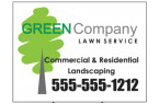 Lawn Service Yard Sign Lawn Service Yard Sign